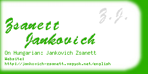 zsanett jankovich business card